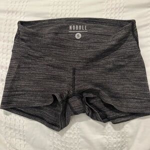 NOBULL Women’s Small Low Rise Short 2”: Dark Gray Heather